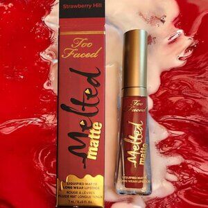 Too Faced Melted Matte Liquid Lipstick in Strawberry Hill NIB